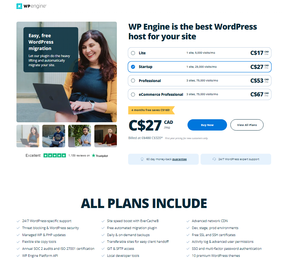 WP Engine Attractive Pricing Plans